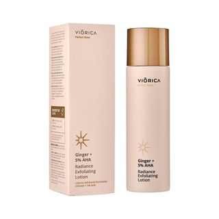 Lotiune VIORICA Perfect Glow Exfolianta si Iluminanta Ghimbir + 5% AHA 150 ml