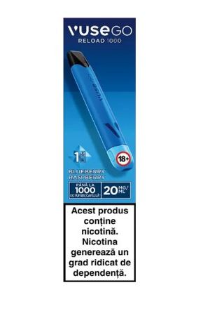 Dispozitiv VUSE GO RELOAD 1000  (device + rezerva) - Blueberry Raspberry