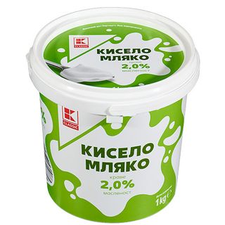 K-Classic Кисело мляко 2% 1кг / 20862867