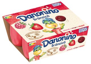 Danonino Branzica capsuni/cirese/zmeura 6 x 50 g