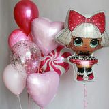 Buchet din baloane " Păpușa LOL "