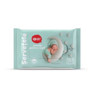 O! PRET MIC Servetele umede pentru copii 72 buc
