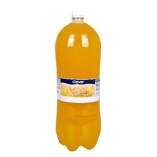 CLEVER Газирана напитка Портокал 2.5 Л