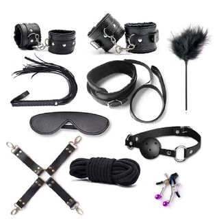 Set BDSM  Cross Selection 10 pcs Black LUX21949