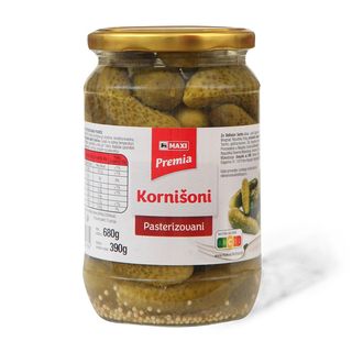 Kornišoni Premia 680 g