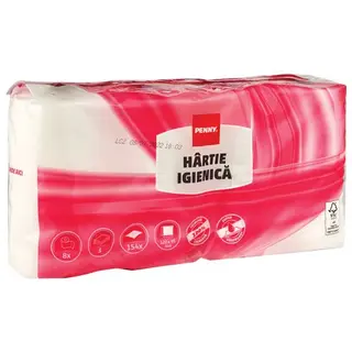 PENNY Hartie igienica 8 role, 3 straturi