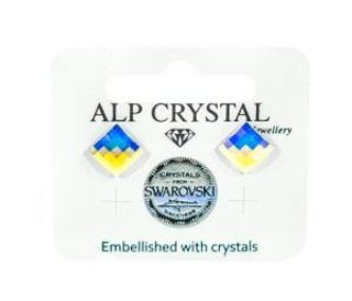 ALP CRYSTAL minđuše kocka manja | 8592954208790
