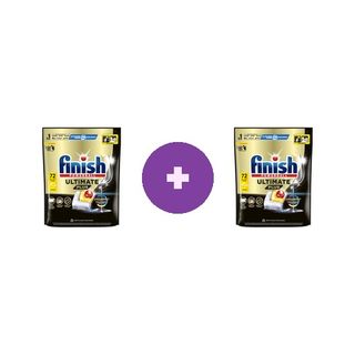 2 x Detergent capsule pentru masina de spalat vase Finish Ultimate Plus 72 spalari