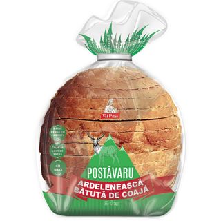 Paine ardeleneasca din faina alba Vel Pitar Postavaru, feliata, 1 kg