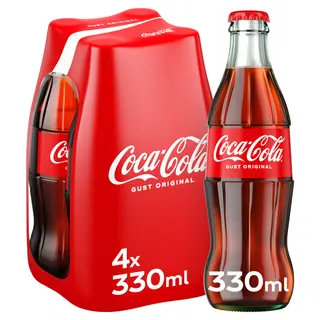 Bautura racoritoare carbogazoasa Coca – Cola 4 x 0.33L