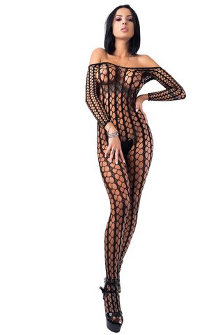 Catsuit Bodystocking plasa, One Touch, Rimes