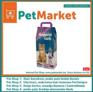 AEGEAN Lavanda 10kg klupčajući posip za mačke