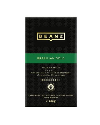 Cafea macinata Beanz Brazilian Gold, 250 g