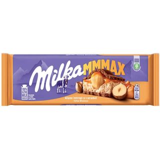 Milka, Ciocolata cu lapte, caramel si alune intregi 300g (ID 96777)