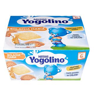 Nestle мл.десерт Yogo бисквита 6M 4х100г / 04300821