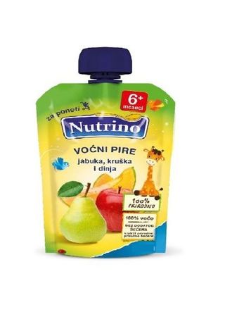 NUTRINO VOĆNI PIRE MIX - JABUKA, KRUŠKA I DINJA 110G -31881