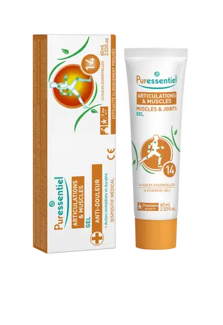 Gel antireumatic cu 14 uleiuri esentiale Muscle Joints Puressentiel,60 ml
