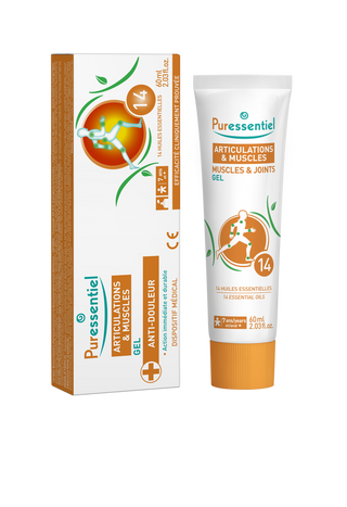 Gel antireumatic cu 14 uleiuri esentiale Muscle Joints Puressentiel,60 ml