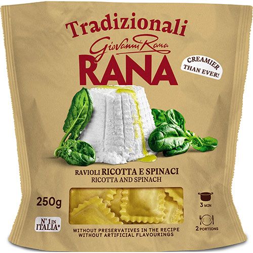 Rana прясна паста с Рикота и Спанак