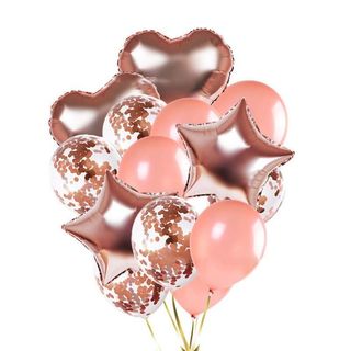 Buchet din baloane rose gold
