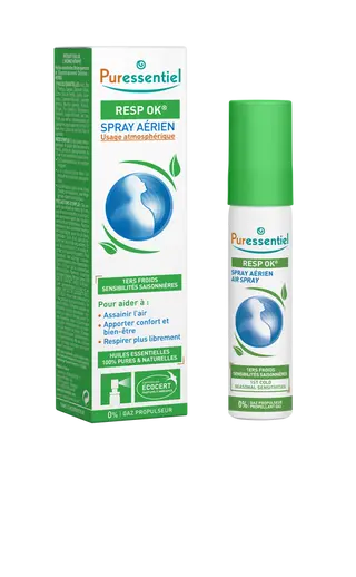 Spray aerian pentru calmarea cailor nazale cu 19 uleiuri esentiale,20 ml,Puressentiel
