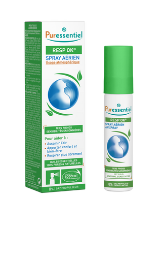 Spray aerian pentru calmarea cailor nazale cu 19 uleiuri esentiale,20 ml,Puressentiel