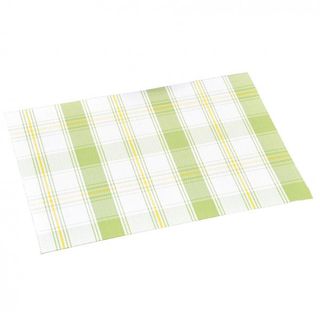 Plastični podmetač za sto 43x29cm zeleno-bijeli 77548