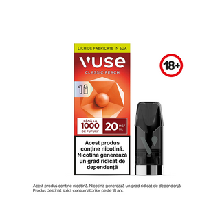 VUSE 1 POD CAPS CLASSIC PEACH 20 MG/ML