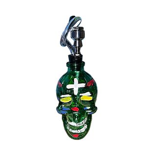 Bong sticla – Cap de mort – Verde