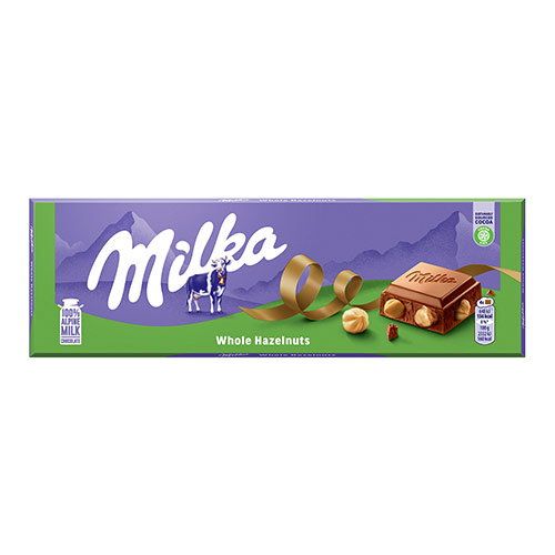 Milka млечен шоколад с цял лешник  250g