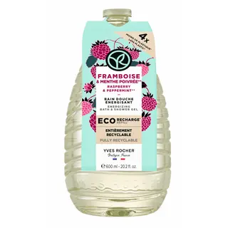 Rezervă Gel de duș Zmeură & Mentă Piperată, Rezervă 600 ml