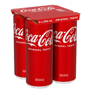 Coca Cola газирана напитки 4X0.330 Л / 38955388