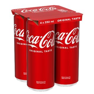 Coca Cola газирана напитки 4X0.330 Л / 38955388