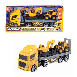 HTI TEAMSTERZ JCB Камион с багер и фадрома със звук и светлина -193647