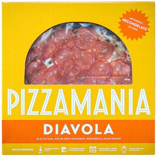 Pizza Mania, Pizza artizanala precoapta Diavola 440g (ID 2030)