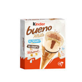 Kinder Bueno Kornet White 4X62G