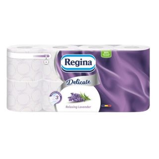 Hartie igienica Delicate Relaxing Lavender 3 straturi 8 role Regina