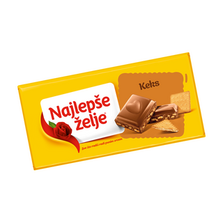 Najlepše Želje Čokolada Sa Drobljenim Keksom 85g