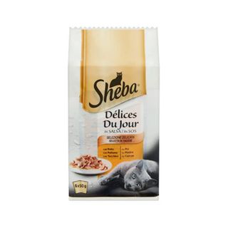 Sheba Delices Hr.Pisici Pasare 6X50G