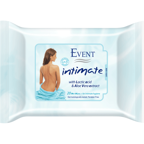 Event Aloe Vera интимни влажни кърпи