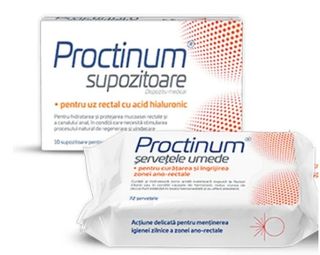 Zdrovit Proctinum Supozitoare 10Buc + Servetele Umede 72Buc Cadou