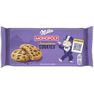Milka Cookies Sensations Biscuiti cu Interior de ciocolata 156g