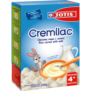 Jotis Cremilac Оризова каша с мляко за 4м+ 200 ГР / 38937251
