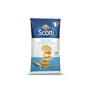 Corn chips cu sare de mare Riso Scotti, 80 g