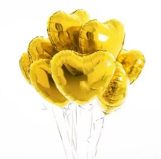 Balon srce-zlatna