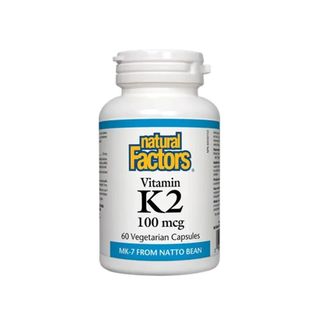 Витамин K2 (MK-7) капсули за здрави кости и зъби 100мкг х60 Natural Factors