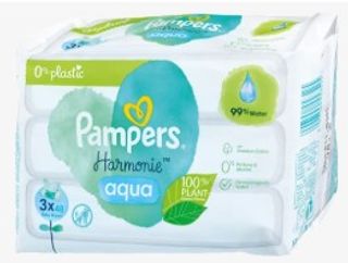 Pampers Harmonie aqua vlažne maramice 3x48/1