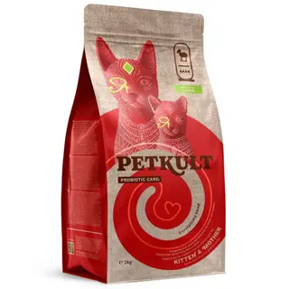 Hrana uscata pentru pisici Petkult Cat Probiotics Kitten&Mother Fresh Miel 2kg