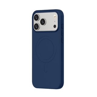 Capac Protectie Spate Cellara Colectia Velvet Magnetic Magsafe Pentru iPhone 17 Pro - Albastru,CL80581