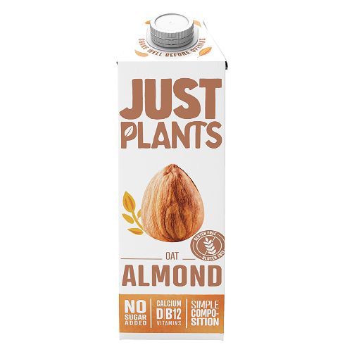 JUST PLANTS Овесена-бадемова напитка 1 Л